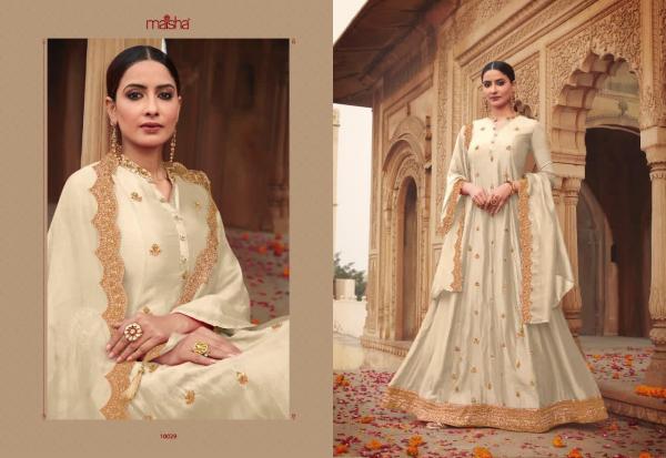 Maisha Maskeen Fancy Silk Designer Readymade Gown Collection